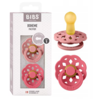 Smoczki BOHEME, Bibs - Boheme Dusty Pink & Coral, 0m+