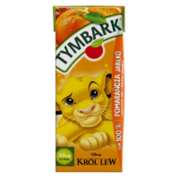 Tymbark Sok 100% w Kartoniku, 200ml - Król Lew Pomarańcza - Jabłko 200ml
