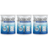 Polskie Mleko Modyfikowane dla Niemowląt i Dzieci Laktowit - 1 (0-6m), 3 szt.