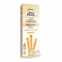 IL BUON PANE" GRISSITALIA - WŁOCHY - Paluszki GRISSINI z sezamem i oliwą z oliwek 120g