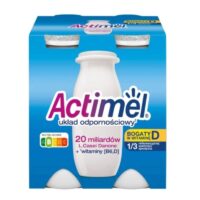 Danone - jogurty pitne, jogurt - Actimel Natura 4X100g