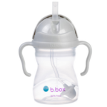 Bidon ze Słomką, 240ml, B.Box - Szary