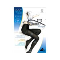 Gatta- rajstopy czarne grube - BODY RELAX MEDICA 40 DEN Nero 4-L 4-l