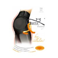 Gatta- rajstopy czarne grube - BYE CELLULITE 50 DEN 4-L Nero