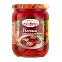 Szubryt- Zupy gotowe w słoiku, dania gotowe - Barszcz czerwony z uszkami i grzybami.