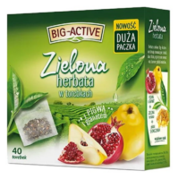 Herbapol, Big-Active – Herbata zielona - Z Pigwą i Granatem 40szt
