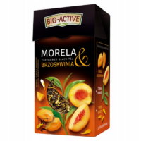 Big Active Herbata czarna - Brzoskwinia i Morela ( liściasta) 80g