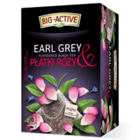 Big Active Herbata czarna - Earl Grey i płatki róży 20 sasz.