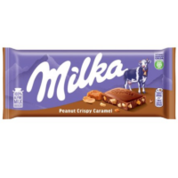 Milka - MILKA Peanut Crispy Caramel Czekolada 90g
