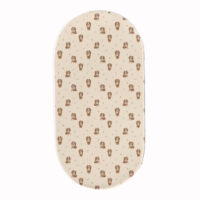 PRZEŚCIERADŁO DO GONDOLI WÓZKA KOŁYSKI BAWEŁNA, Cztery Słonie - Cavalier na tle latte