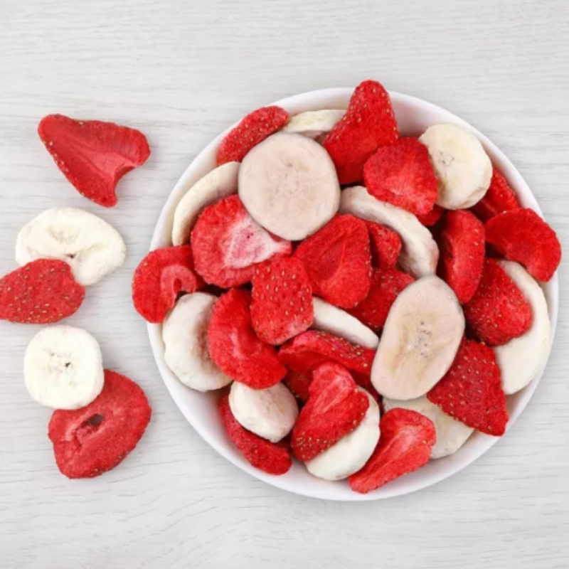 Chrupiące Owoce BANAN - TRUSKAWKA 160g (1)