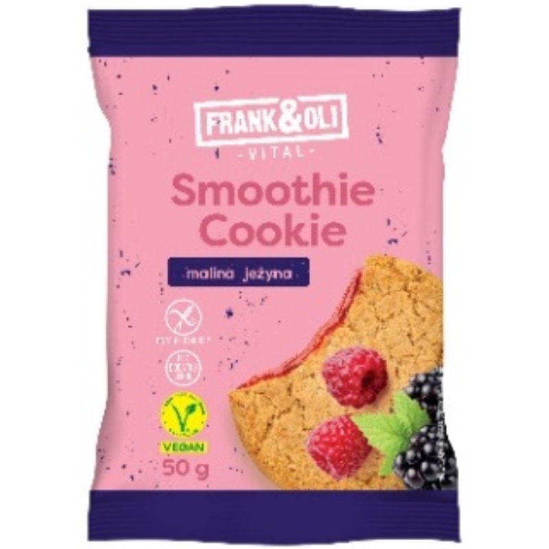 Ciastko owsiane z nadzieniem malin i jeżyn 50G