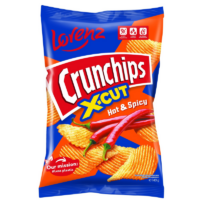 Crunchips Chipsy - Crunchips X-CUT HOT & SPICY