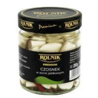 Rolnik – warzywa konserwowe - Czosnek marynowany na occie jabłkowym 200 g