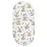 PRZEŚCIERADŁO DO GONDOLI WÓZKA KOŁYSKI BAWEŁNA, Cztery Słonie - SAFARI NA HUŚTAWKACH