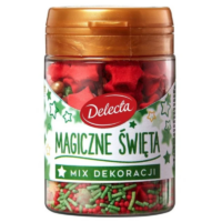 Ciasta Ciasteczka Babeczki Gofry Pierniczki Gotowe Mieszanki i Dekoracje, Delecta - Dekoracje Magiczne święta 55 g