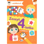Książeczki Kreatywne Dla 3 i 4 latków - EDUMALUCH Zeszyt 4-latka z Naklejkami