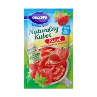 Gellwe – kisiel - SŁODKI KUBEK TRUSKAWKA POZIOMKA 25G
