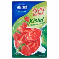 Gellwe – kisiel - SŁODKI KUBEK TRUSKAWKOWY Z OWOCAMI 28G