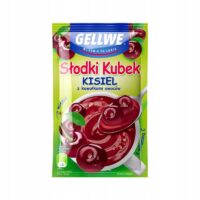 Gellwe – kisiel - SŁODKI KUBEK WIŚNIOWY Z OWOCAMI 28G