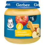Dania i Desery Słoiczki Gerber - Jabłuszka z Biszkoptem 125g