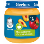 Dania i Desery Słoiczki Gerber - Mus Jabłkowy z Brzoskwiniami 125g