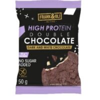 Frank Oli – Protein ciasteczka - DOUBLE CHOCOLATE DARK AND WHITE CHOCOLATE 50G