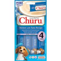 INABA Churu - Przysmaki dla psa - Przysmak z Kurczakiem i Tuńczykiem 4x14g