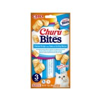 INABA Churu - Przysmaki dla kota - Przysmak w Kawałkach z Kurczakiem Tuńczykiem i Przegrzebkami 3x10g