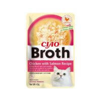 INABA Churu - Mokra karma dla kota - Zupka Kurczak z Łososiem 40g