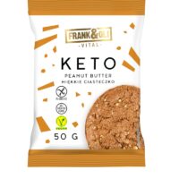 Frank Oli – ciastka KETO - Ciastkoz Pastą orzechową i nasionami szałwi hiszpańskiej 50G