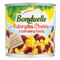 BONDUELLE –Warzywa konserwowe - KUKURYDZAZ CZERWONĄ FASOLĄ 340G