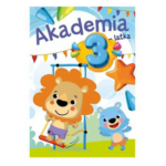 Akademia Zdolny Maluch Ćwiczenia Książeczka - Akademia 3latka Lew