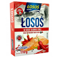 Łosoś Ustka - ŁOSOŚ W SOSIE SŁODKIE CHILI 110g