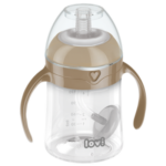 Kubek Niekapek ze Słomką i Odważnikiem, 150ml, Lovi Kubek 360st, 250ml - Brązowy