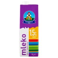 Łowicz - Mleko Łowickie - Mleko Łowickie 1,5% 1 L bez laktozy (pasiak)