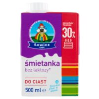 Łowicz - Mleko Łowickie - Śmietanka UHT 30% 0,5l bez laktozy