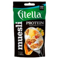 Gellwe, Fitella– kaszka manna, płatki owsiane - PROTEIN PAPAYA/ANANAS/BANAN 50 G