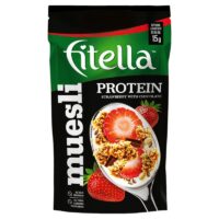 Gellwe, Fitella– kaszka manna, płatki owsiane - PROTEIN TRUSKAWKA 50 G