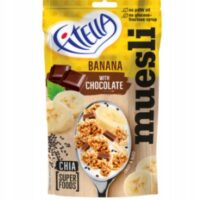 Gellwe, Fitella– kaszka manna, płatki owsiane - BANANOWE Z KAWAŁKAMI CZEKOLADY I CHIA 50