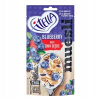 Gellwe, Fitella– kaszka manna, płatki owsiane - BORÓWKOWE Z CHIA 50 G