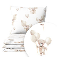 CZTERY SŁONIE Pościel Dziecięca do Łóżeczka 2el PRODUKT POLSKI - MIŚ USZATEK, 135x100