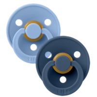 Smoczki, 2pak, Bibs - Sky Blue & Steel Blue, 6m+
