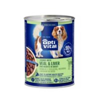 OptiVital – Karma dla psów - Z cielęciną oraz wątróbką drobiową w sosie 415g