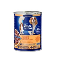 OptiVital – Karma dla psów - Z indykiem i marchewką w sosie 415g