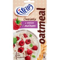 Gellwe, Fitella– kaszka manna, płatki owsiane - Z MLEKIEM, MALINĄ I ŻURAWINĄ 50G