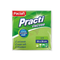 Paclan, Jan Niezbędny chusteczki nasączone do czyszczenia i ściereczki - Paclan Practi Ścierki Wiskozowa 4 szt.