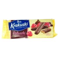 Bahlsen Sweet Krakuski - Paluszki z galaretką malinową w czekoladzie Krakuski 144g