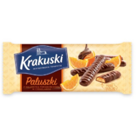 Bahlsen Sweet Krakuski - Paluszki z galaretką pomarańczą w czekoladzie Krakuski 144g