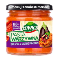 Łowicz Sosy - Pasta warzywna bakłażan i suszone pomidory 180g